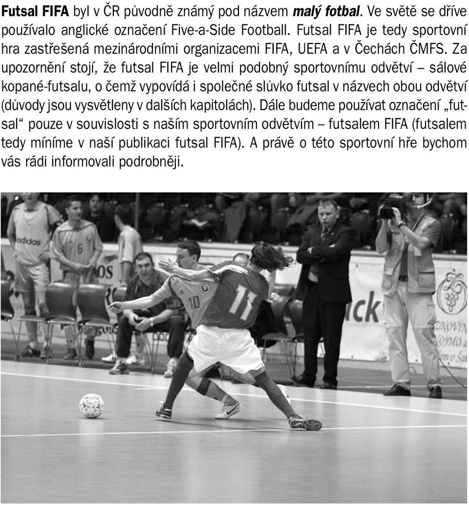 Za upozornění stojí, že futsal FIFA je velmi podobný sportovnímu odvětví sálové kopané-futsalu, o čemž vypovídá i společné slůvko futsal v názvech obou odvětví