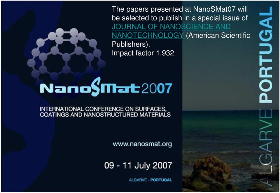 JOURNAL OF NANOSCIENCE AND NANOTECHNOLOGY