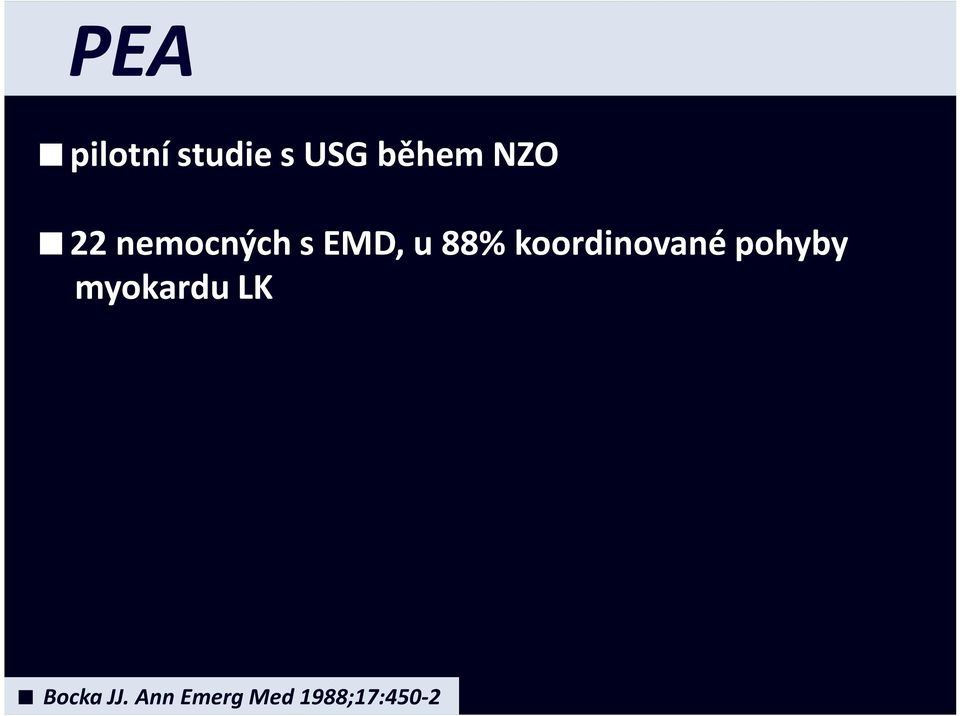 koordinované pohyby myokardu LK