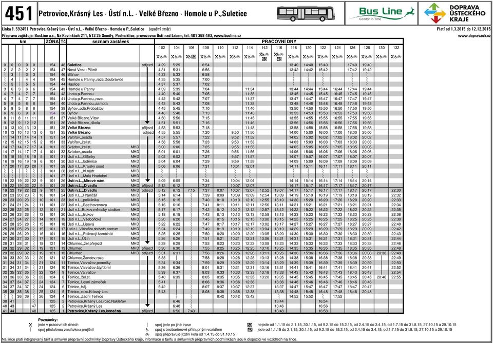 cz km ZÓNA Tč seznam zastávek PRACOVNÍ DNY W ac W ac Wa(% W ac W ac W ac W ac Wac (% Wac % W ac W ac W ac W ac W ac W ac W ac W ac Suletice odjezd : : : : : : : : Nová Ves u Pláně : : : : : : : : n n