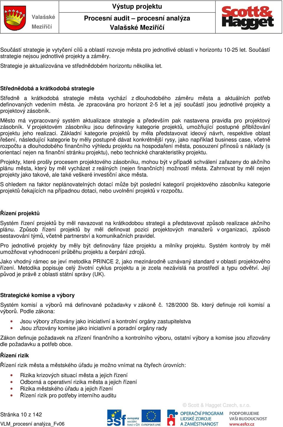 Střednědobá a krátkodobá strategie Středně a krátkodobá strategie města vychází z dlouhodobého záměru města a aktuálních potřeb definovaných vedením města.