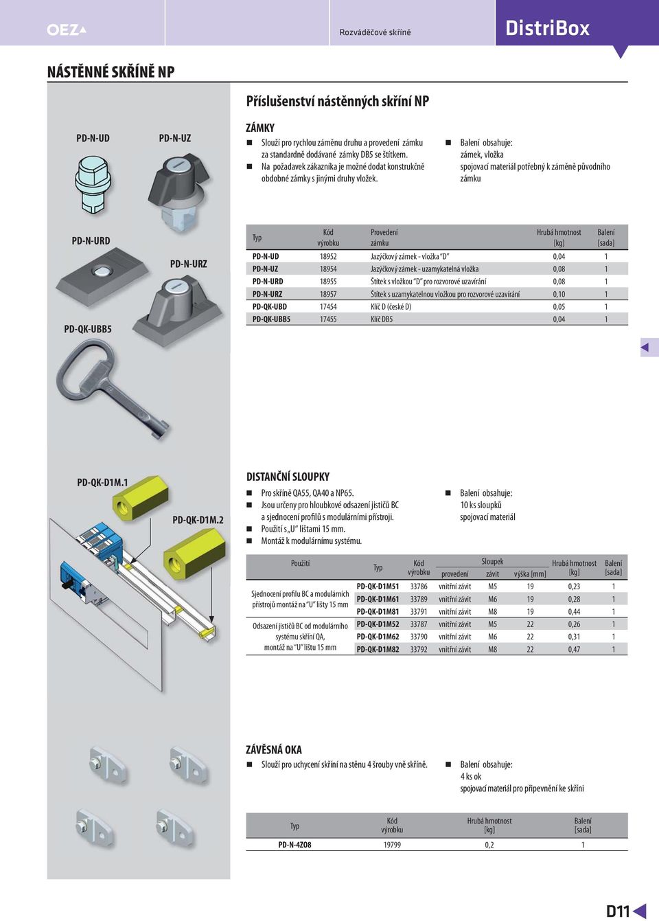 obsahuje: zámek, vložka spojovací materiál potřebný k záměně původního zámku PD-N-URD PD-QK-UBB5 PD-N-URZ Provedení zámku PD-N-UD 18952 Jazýčkový zámek - vložka D 0,04 1 PD-N-UZ 18954 Jazýčkový zámek