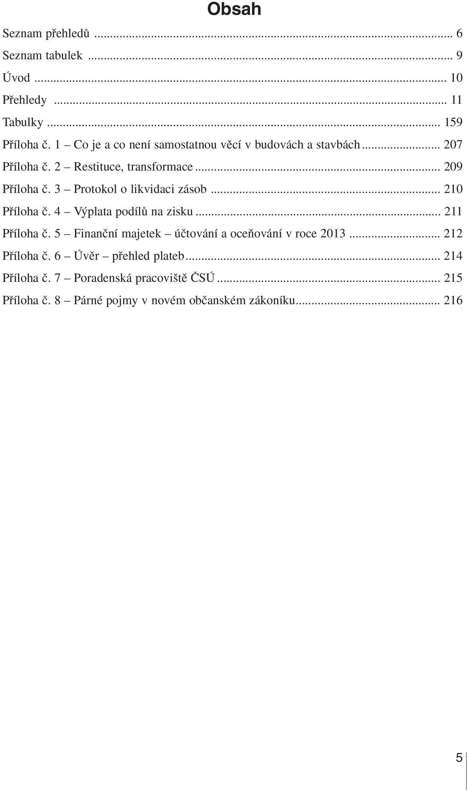 3 Protokol o likvidaci zásob... 210 Pfiíloha ã. 4 V plata podílû na zisku... 211 Pfiíloha ã.