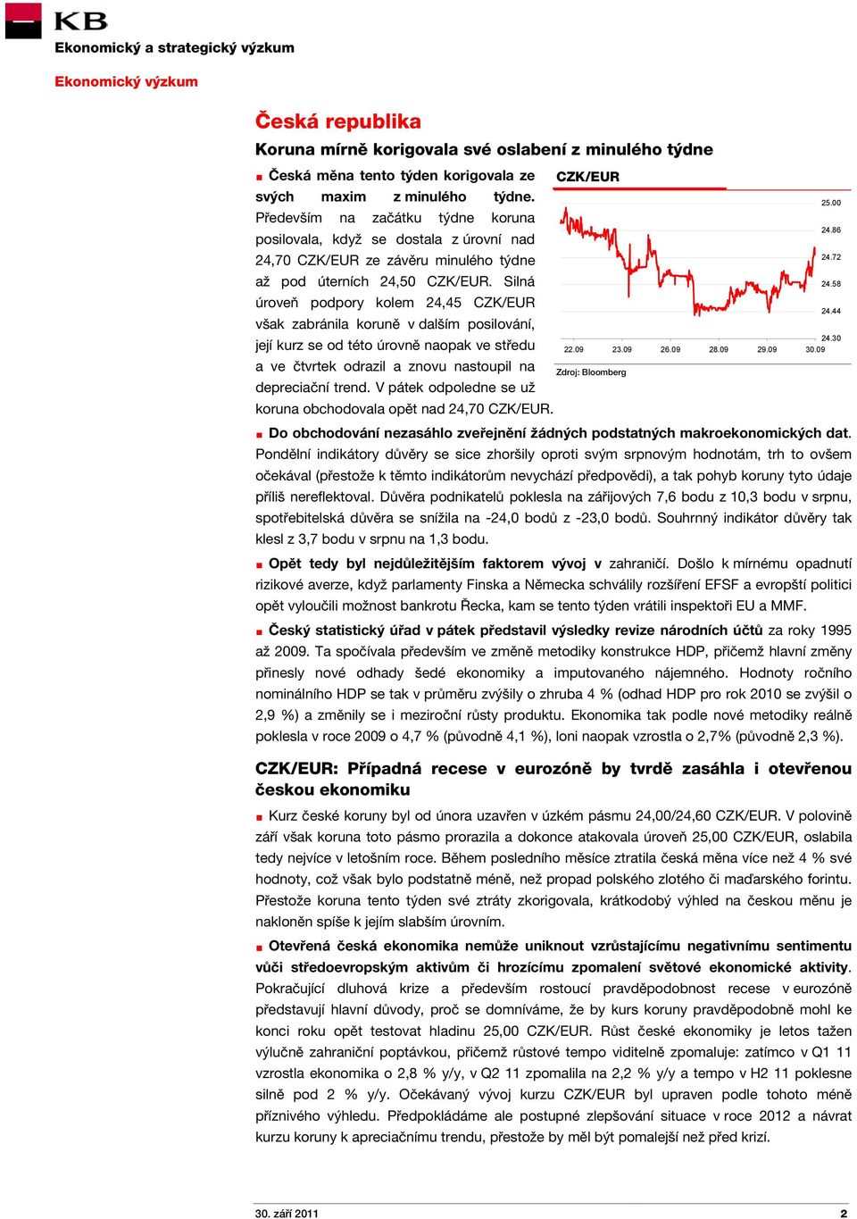 44 však zabránila koruně v dalším posilování, 24.30 její kurz se od této úrovně naopak ve středu 22.09 23.09 26.09 28.09 29.09 a ve čtvrtek odrazil a znovu nastoupil na depreciační trend.