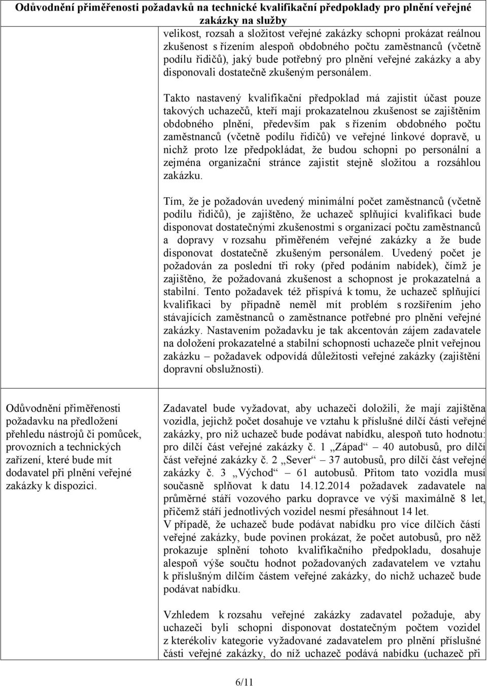 Takto nastavený kvalifikační předpoklad má zajistit účast pouze takových uchazečů, kteří mají prokazatelnou zkušenost se zajištěním obdobného plnění, především pak s řízením obdobného počtu