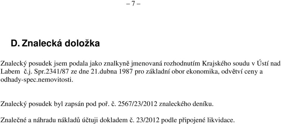 dubna 1987 pro základní obor ekonomika, odvětví ceny a odhady-spec.nemovitosti.