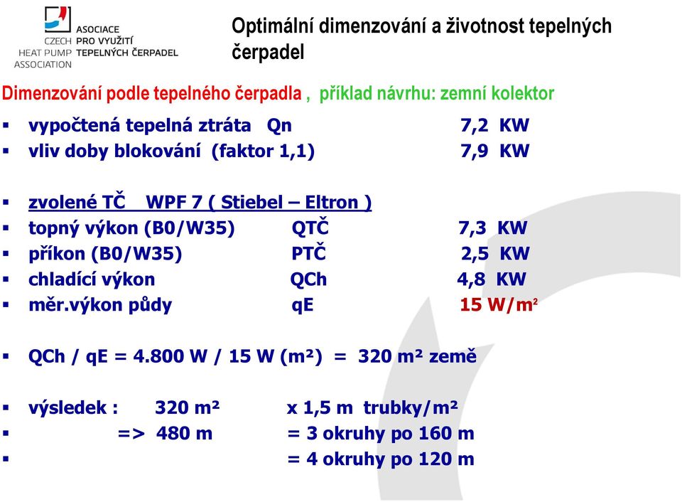 topný výkon (B0/W35) QTČ 7,3 KW příkon (B0/W35) PTČ 2,5 KW chladící výkon QCh 4,8 KW měr.