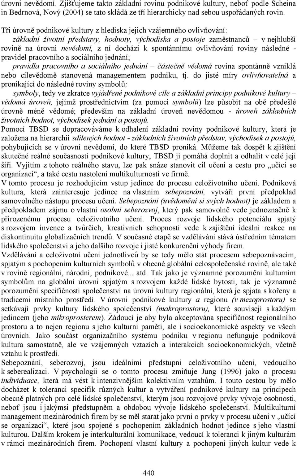 spontánnímu ovlivňování roviny následné - pravidel pracovního a sociálního jednání; pravidla pracovního a sociálního jednání částečně vědomá rovina spontánně vzniklá nebo cílevědomě stanovená