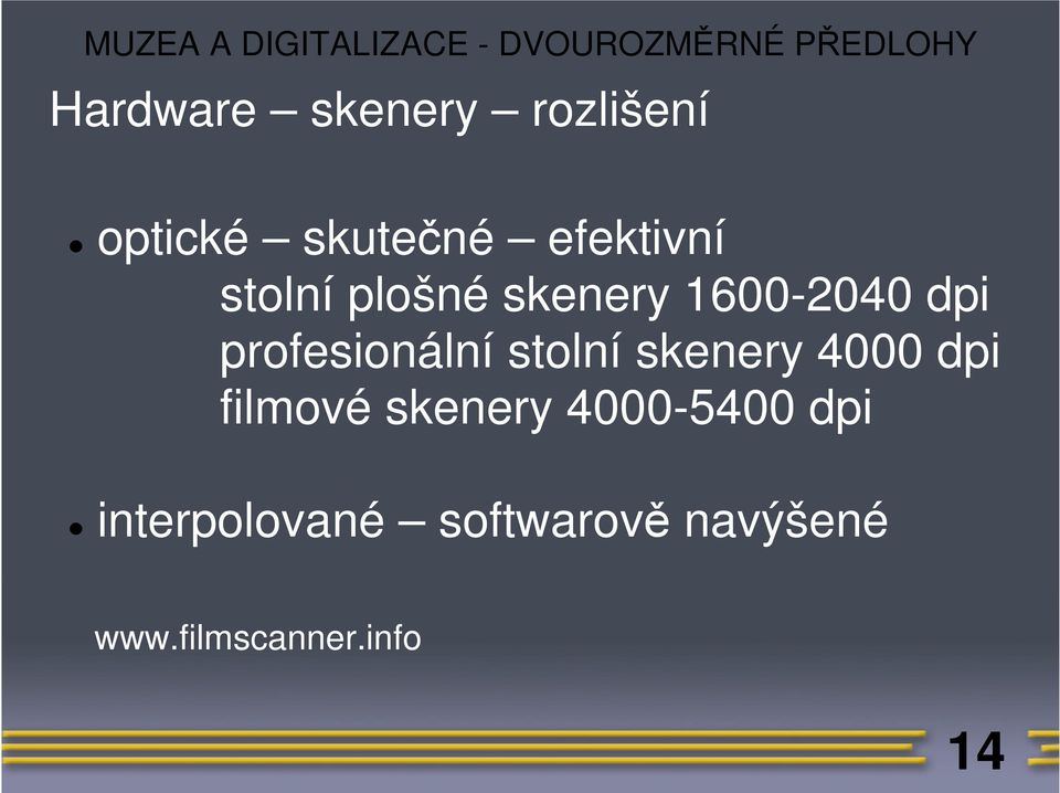 stolní skenery 4000 dpi filmové skenery 4000-5400 dpi