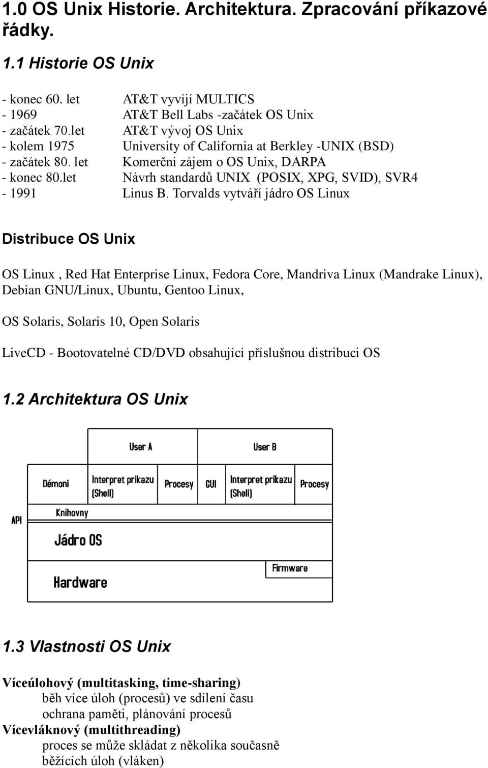 let Návrh standardů UNIX (POSIX, XPG, SVID), SVR4-1991 Linus B.