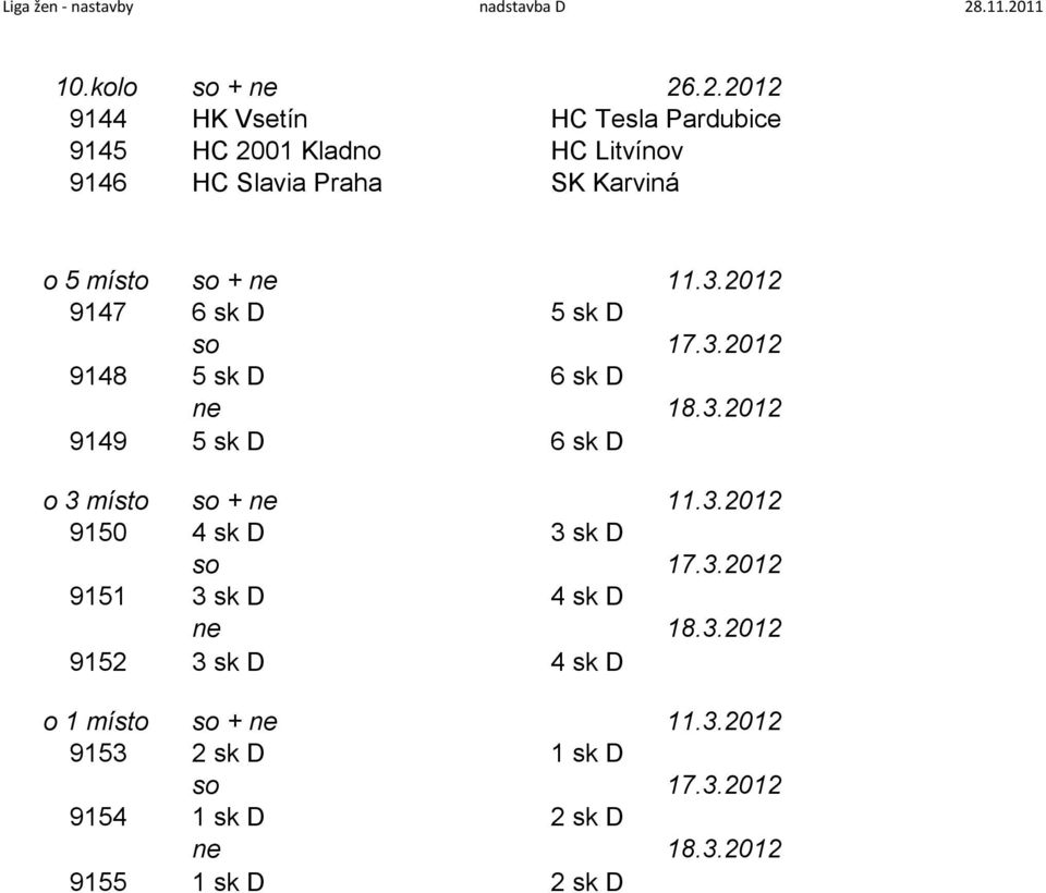 11 10.kolo so + ne 26