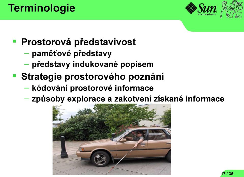 prostorového poznání kódování prostorové informace