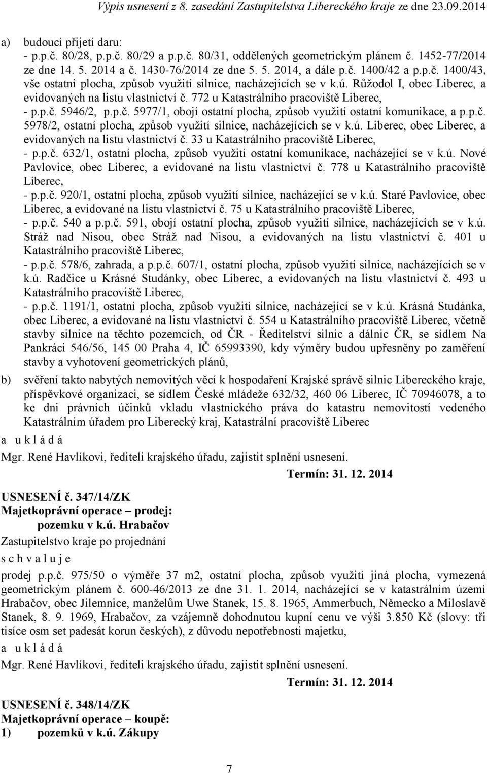 ú., obec, a evidovaných na listu vlastnictví č. 33 u Katastrálního pracoviště, - p.p.č. 632/1, ostatní plocha, způsob využití ostatní komunikace, nacházející se v k.ú. Nové Pavlovice, obec, a evidované na listu vlastnictví č.