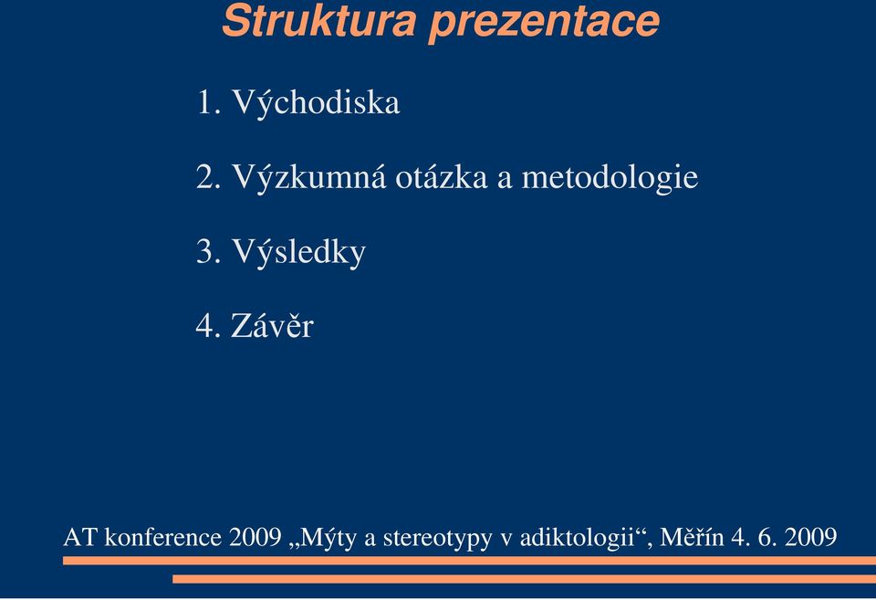 Výzkumná otázka a