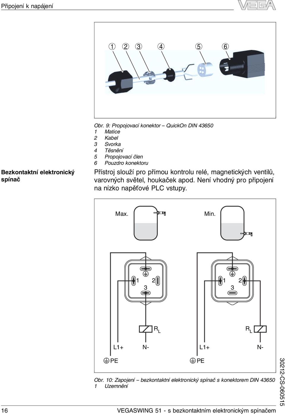 pro přímou kontrolu relé, magnetických ventilů, varovných světel, houkaček apod.