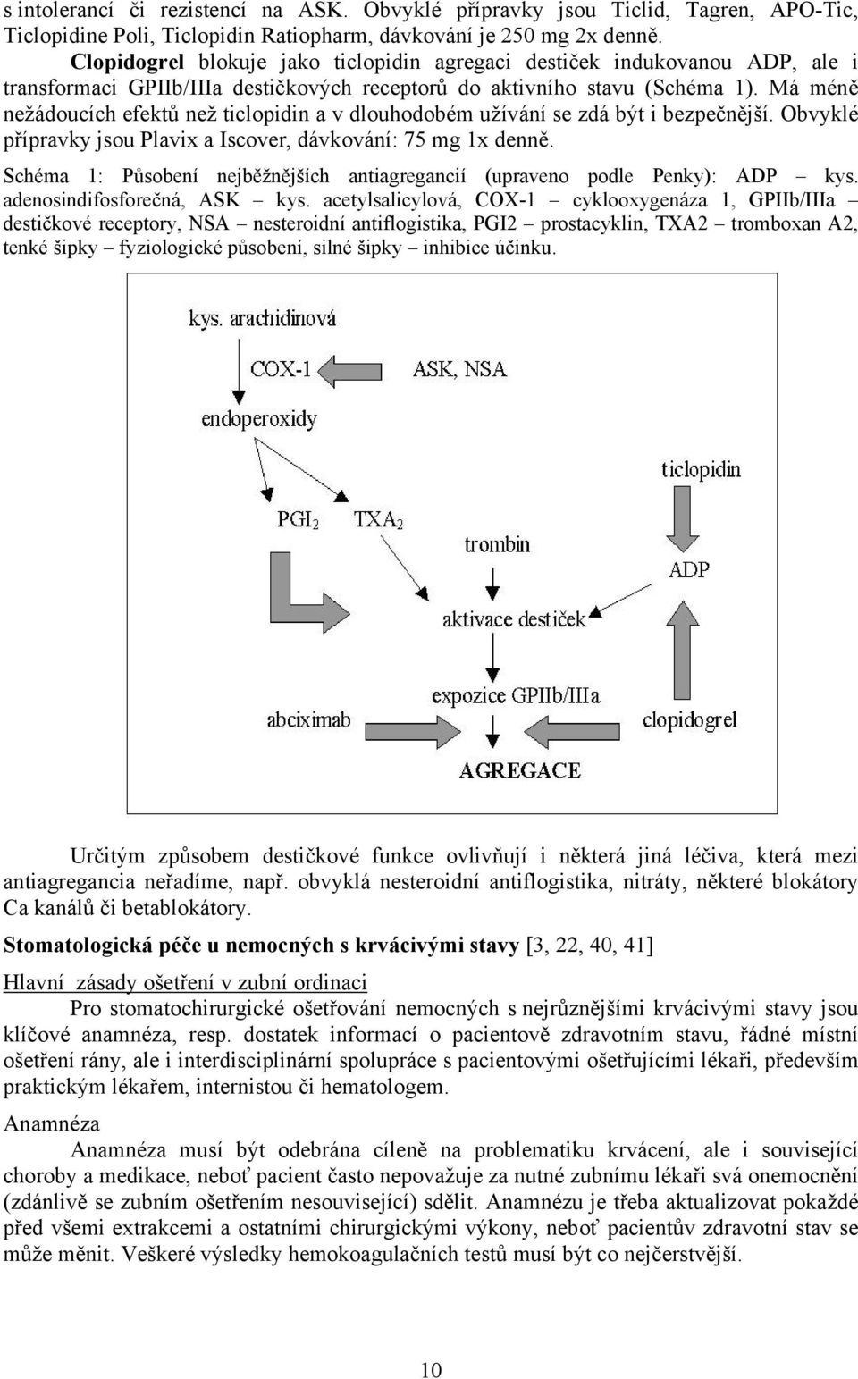 Má méně nežádoucích efektů než ticlopidin a v dlouhodobém užívání se zdá být i bezpečnější. Obvyklé přípravky jsou Plavix a Iscover, dávkování: 75 mg 1x denně.