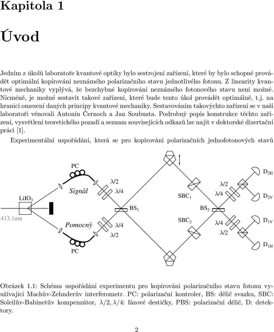 Sestavováním takovýchto zařízení se v naší laboratoři věnovali Antonín Černoch a Jan Soubusta.