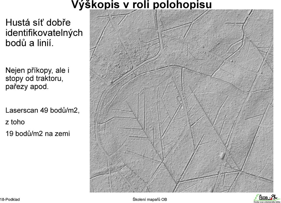 Výškopis v roli polohopisu Nejen příkopy,