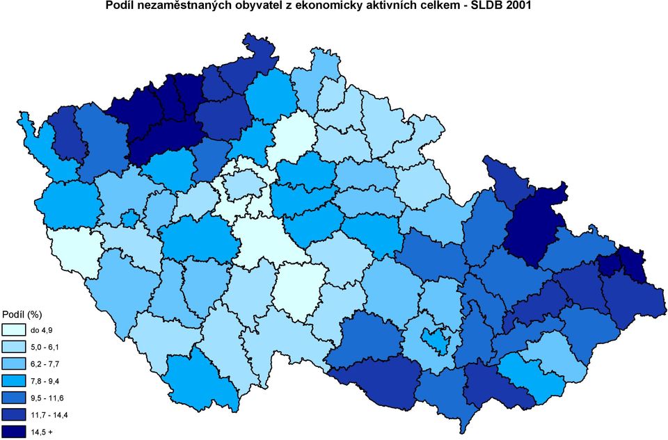 00 Podíl (%) do 4,9 5,0 6, 6,