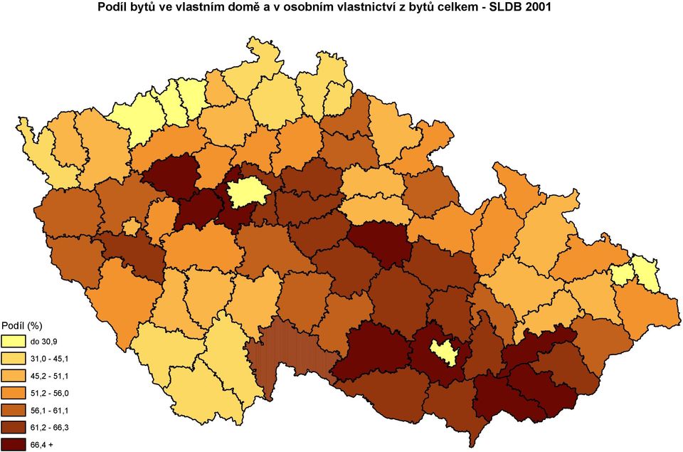 00 Podíl (%) do 0,9,0 45, 45,