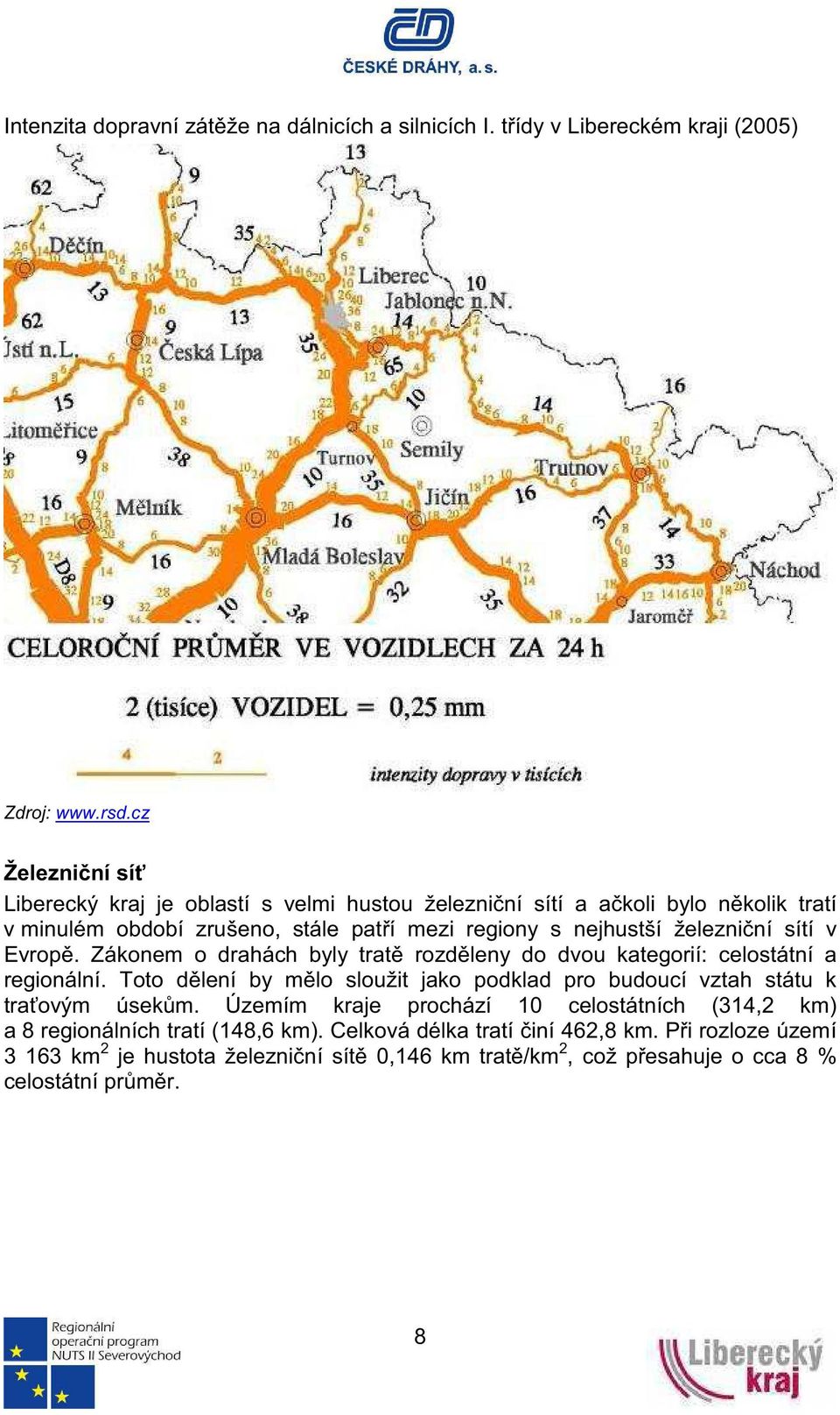 železniní sítí v Evrop. Zákonem o drahách byly trat rozdleny do dvou kategorií: celostátní a regionální.