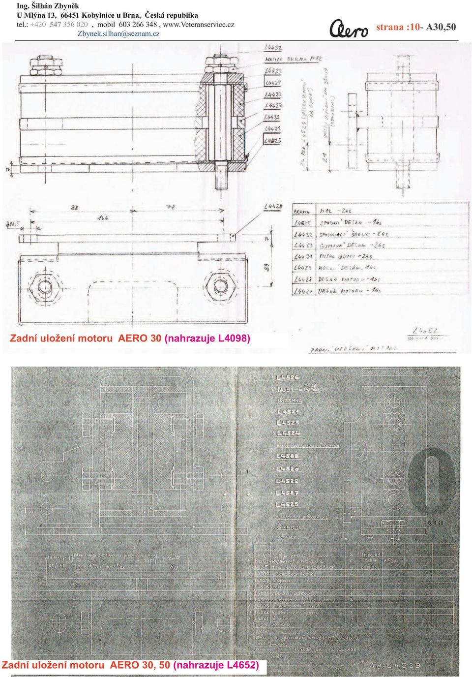 (nahrazuje L4098) Zadní , 50