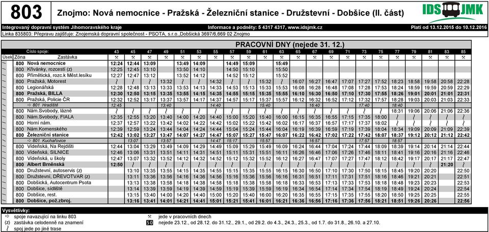 13:50 14:10 14:50 15:10 15:50 12:27 12:47 13:12 13:52 14:12 14:52 15:12 15:52 K K K 13:32 K K 14:32 K K 15:32 K 16:07 16:27 16:47 17:07 17:27 17:52 18:23 18:58 19:58 20:58 22:28 800 Legionářská 12:28