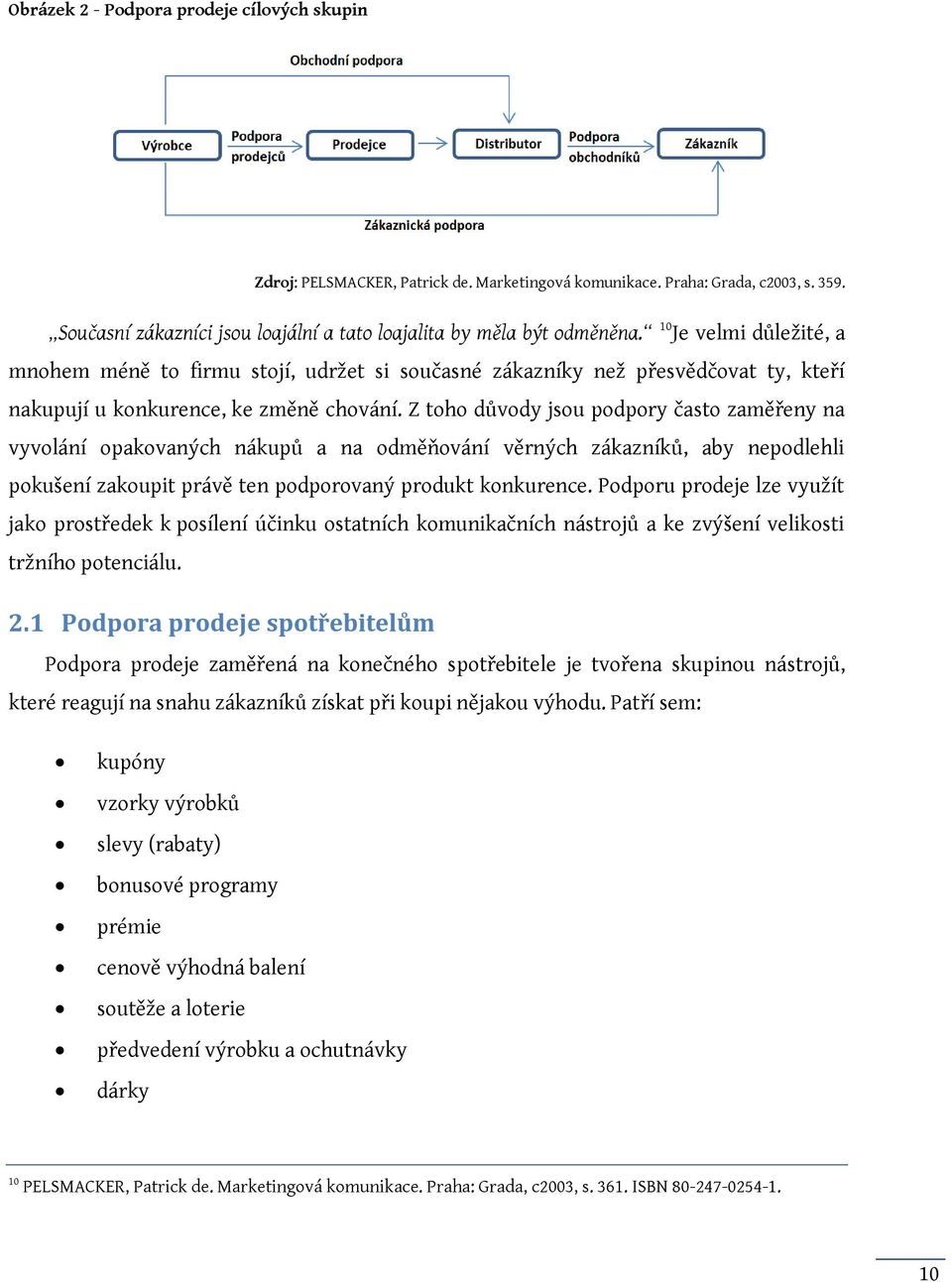 Z toho důvody jsou podpory často zaměřeny na vyvolání opakovaných nákupů a na odměňování věrných zákazníků, aby nepodlehli pokušení zakoupit právě ten podporovaný produkt konkurence.