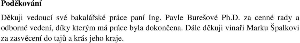 za cenné rady a odborné vedení, díky kterým má práce