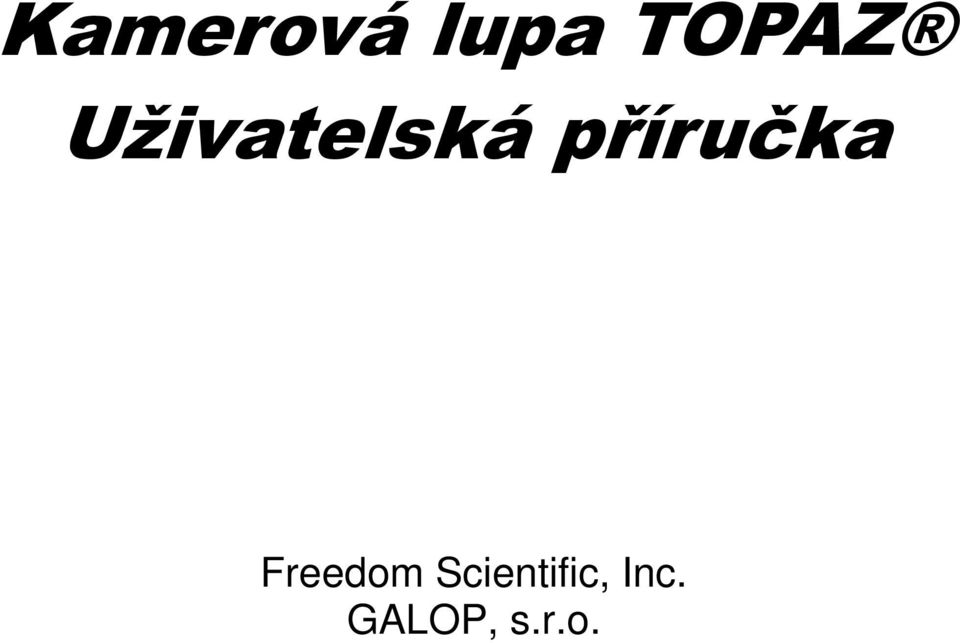 příručka Freedom