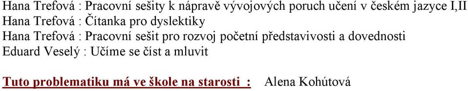 sešit pro rozvoj početní představivosti a dovednosti Eduard Veselý : Učíme