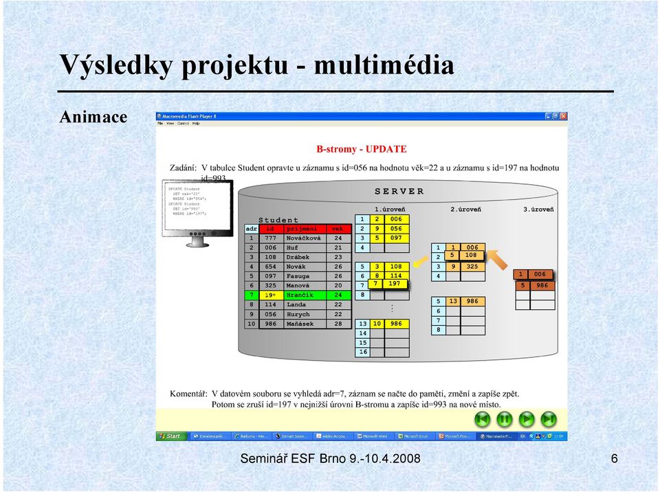 Animace Seminář