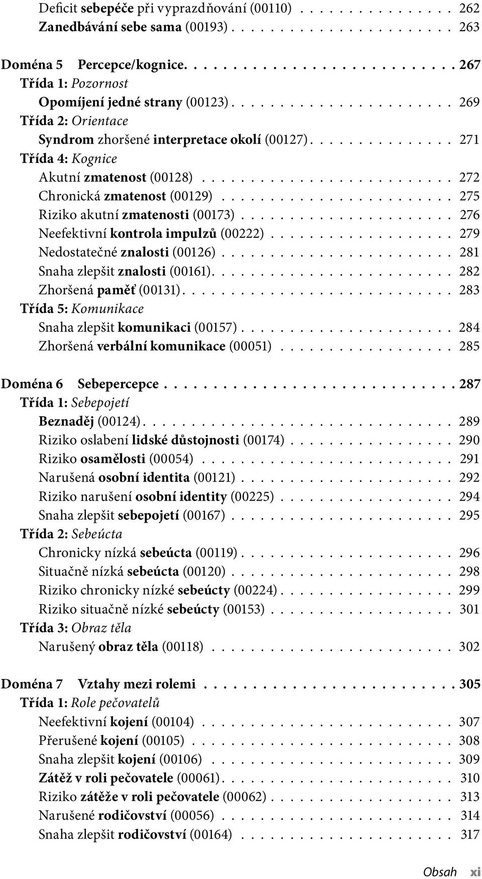 ....................... 275 Riziko akutní zmatenosti (00173)...................... 276 Neefektivní kontrola impulzů (00222)................... 279 Nedostatečné znalosti (00126).