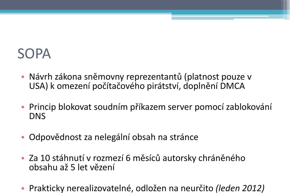 Odpovědnost za nelegální obsah na stránce Za 10 stáhnutí v rozmezí 6 měsíců autorsky