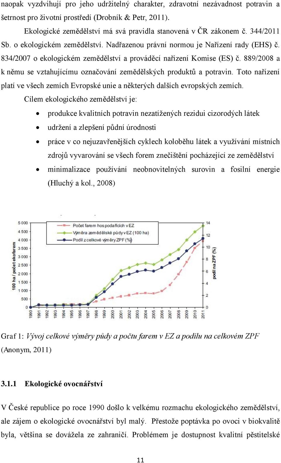 834/2007 o ekologickém zemědělství a prováděcí nařízení Komise (ES) č. 889/2008 a k němu se vztahujícímu označování zemědělských produktů a potravin.