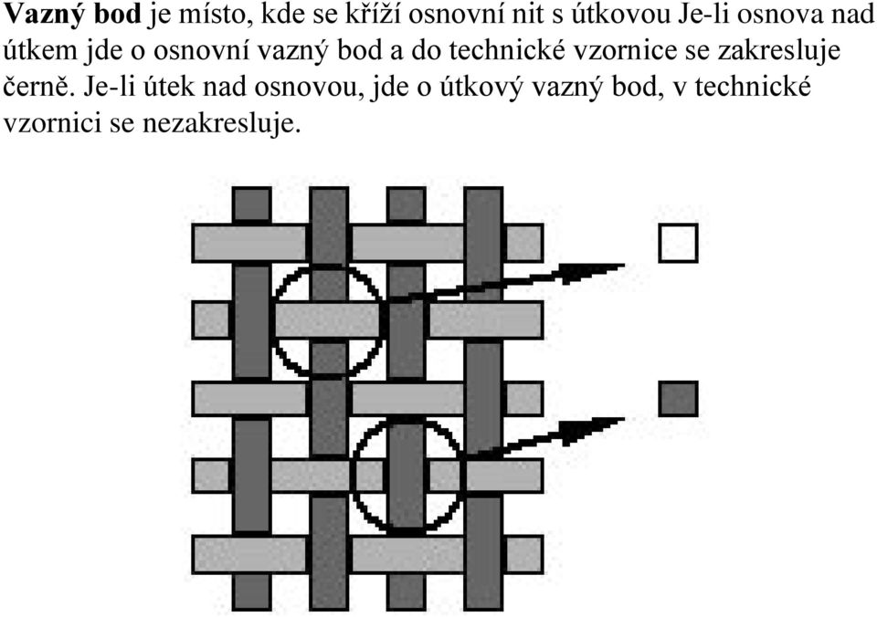 technické vzornice se zakresluje černě.