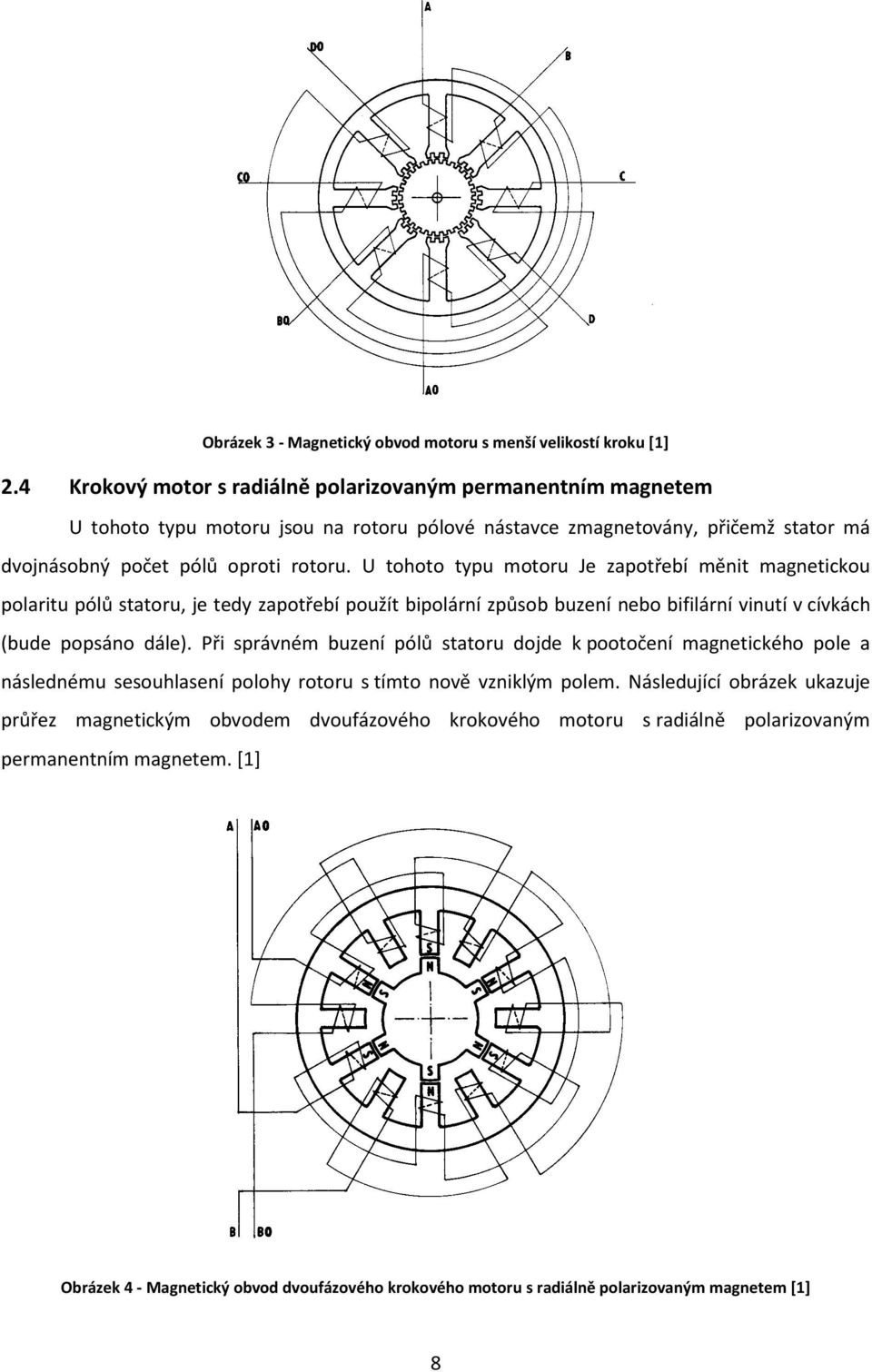 U tohoto typu motoru Je zapotřebí měnit magnetickou polaritu pólů statoru, je tedy zapotřebí použít bipolární způsob buzení nebo bifilární vinutí v cívkách (bude popsáno dále).