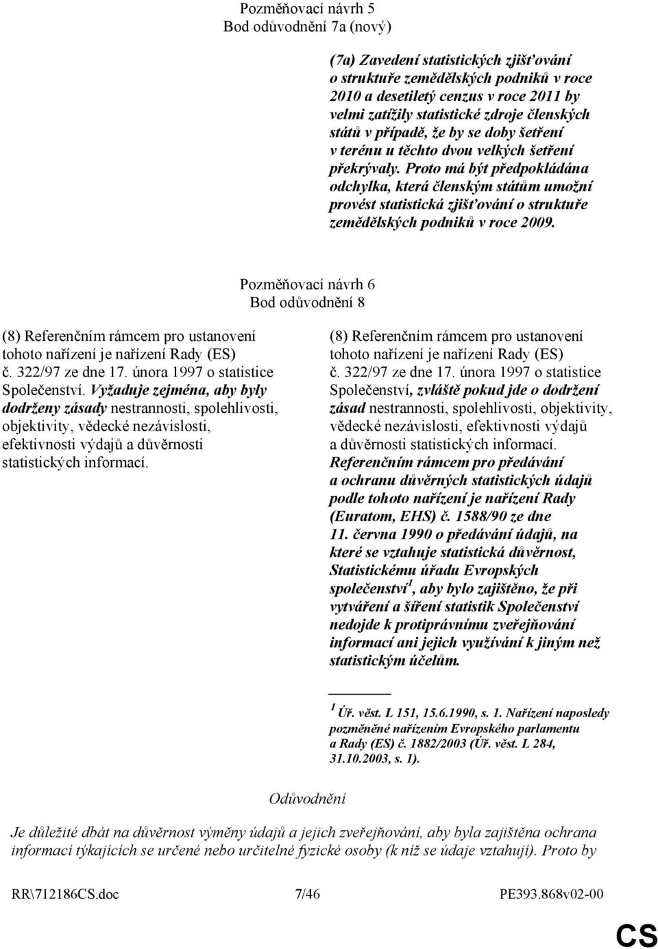 Proto má být předpokládána odchylka, která členským státům umožní provést statistická zjišťování o struktuře zemědělských podniků v roce 2009.