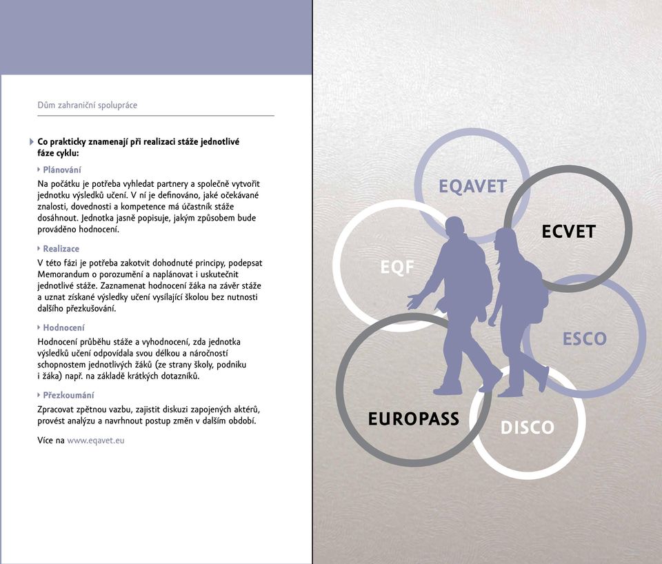 Realizace V této fázi je potřeba zakotvit dohodnuté principy, podepsat Memorandum o porozumění a naplánovat i uskutečnit jednotlivé stáže.