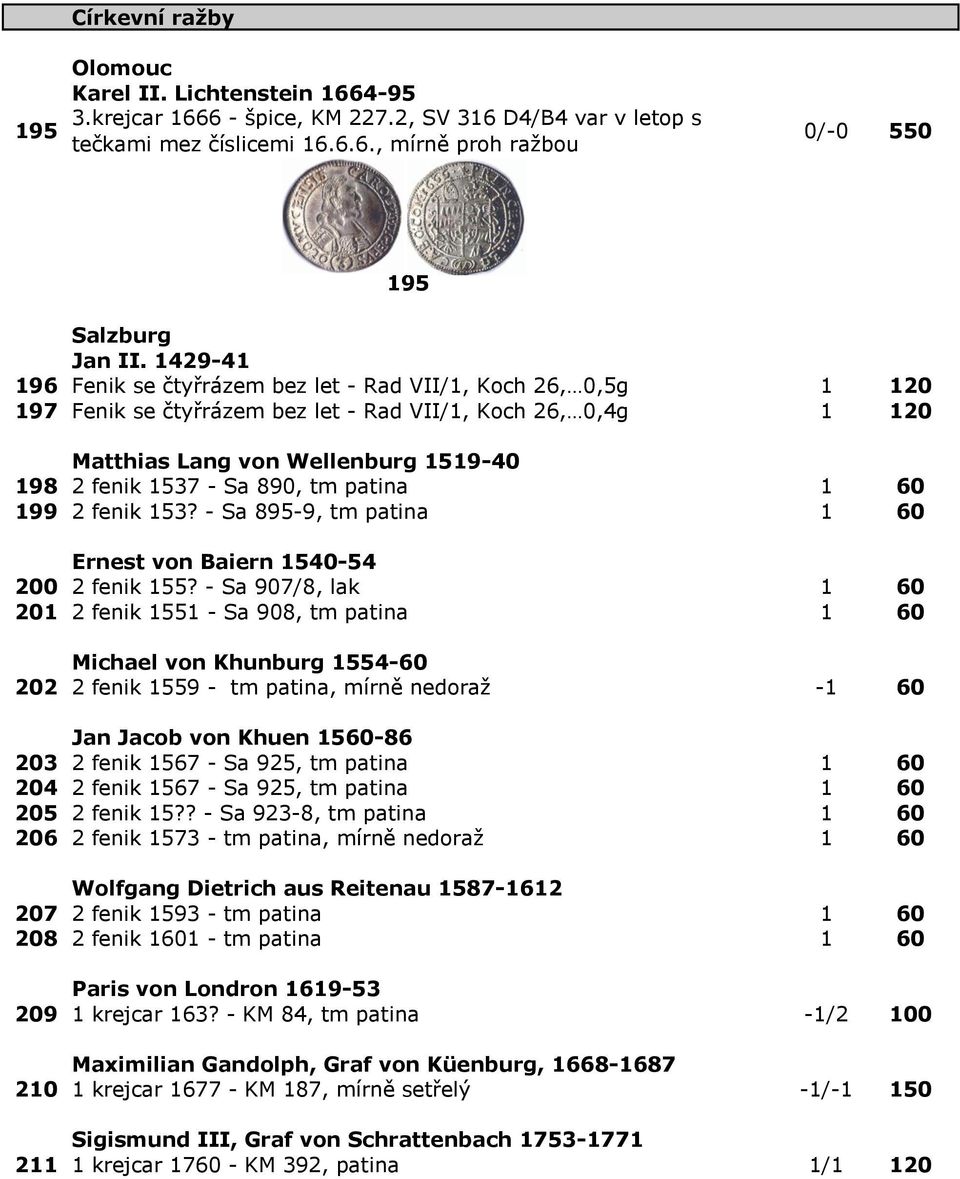 tm patina 1 60 199 2 fenik 153? - Sa 895-9, tm patina 1 60 Ernest von Baiern 1540-54 200 2 fenik 155?