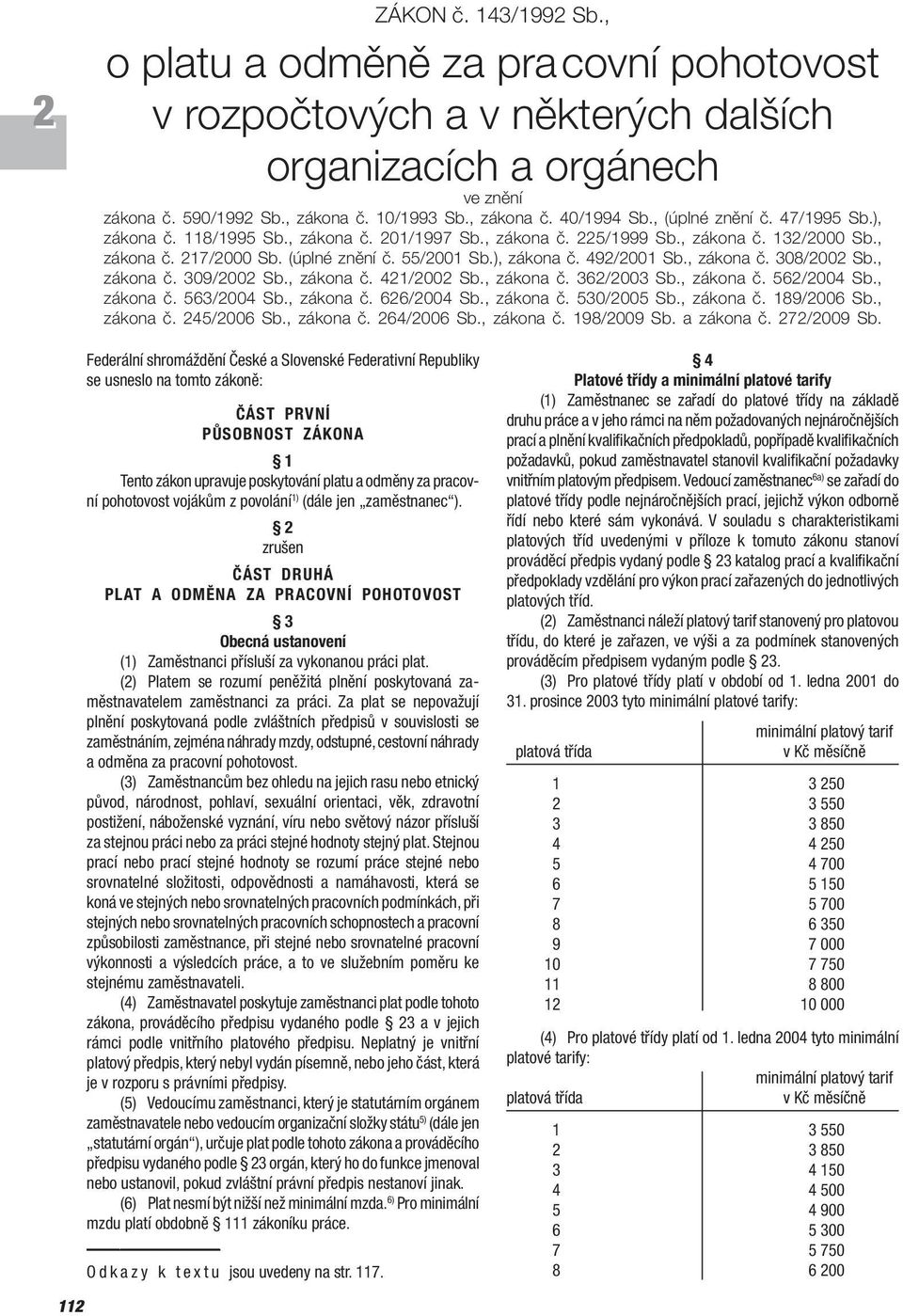 , zákona č. 308/2002 Sb., zákona č. 309/2002 Sb., zákona č. 421/2002 Sb., zákona č. 362/2003 Sb., zákona č. 562/2004 Sb., zákona č. 563/2004 Sb., zákona č. 626/2004 Sb., zákona č. 530/2005 Sb.