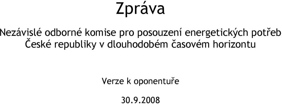 České republiky v dlouhodobém