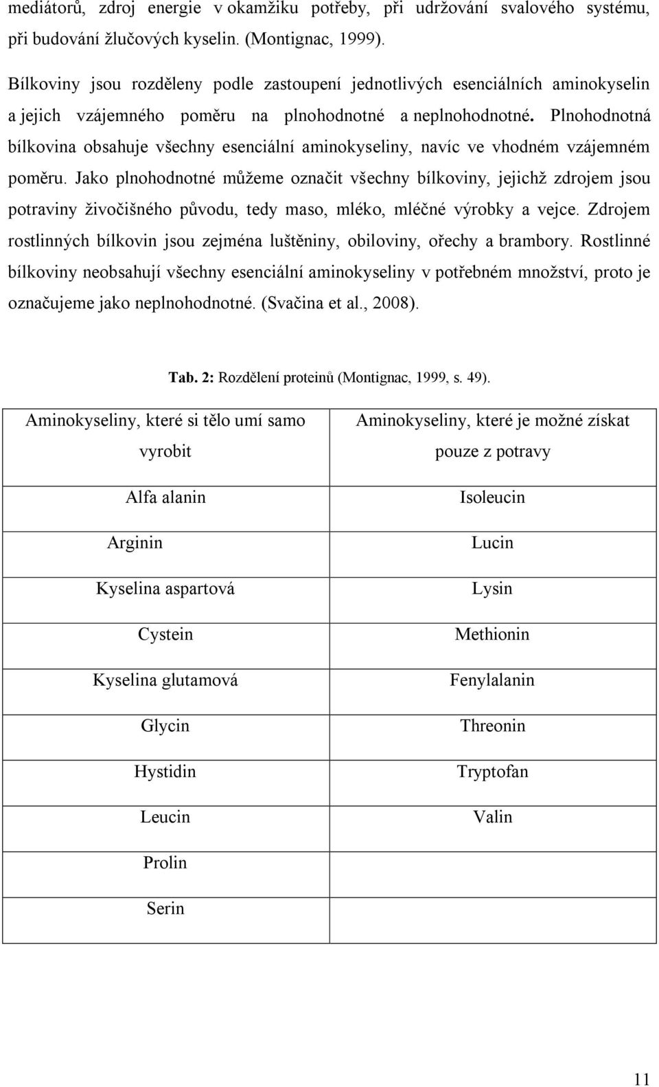 Plnohodnotná bílkovina obsahuje všechny esenciální aminokyseliny, navíc ve vhodném vzájemném poměru.