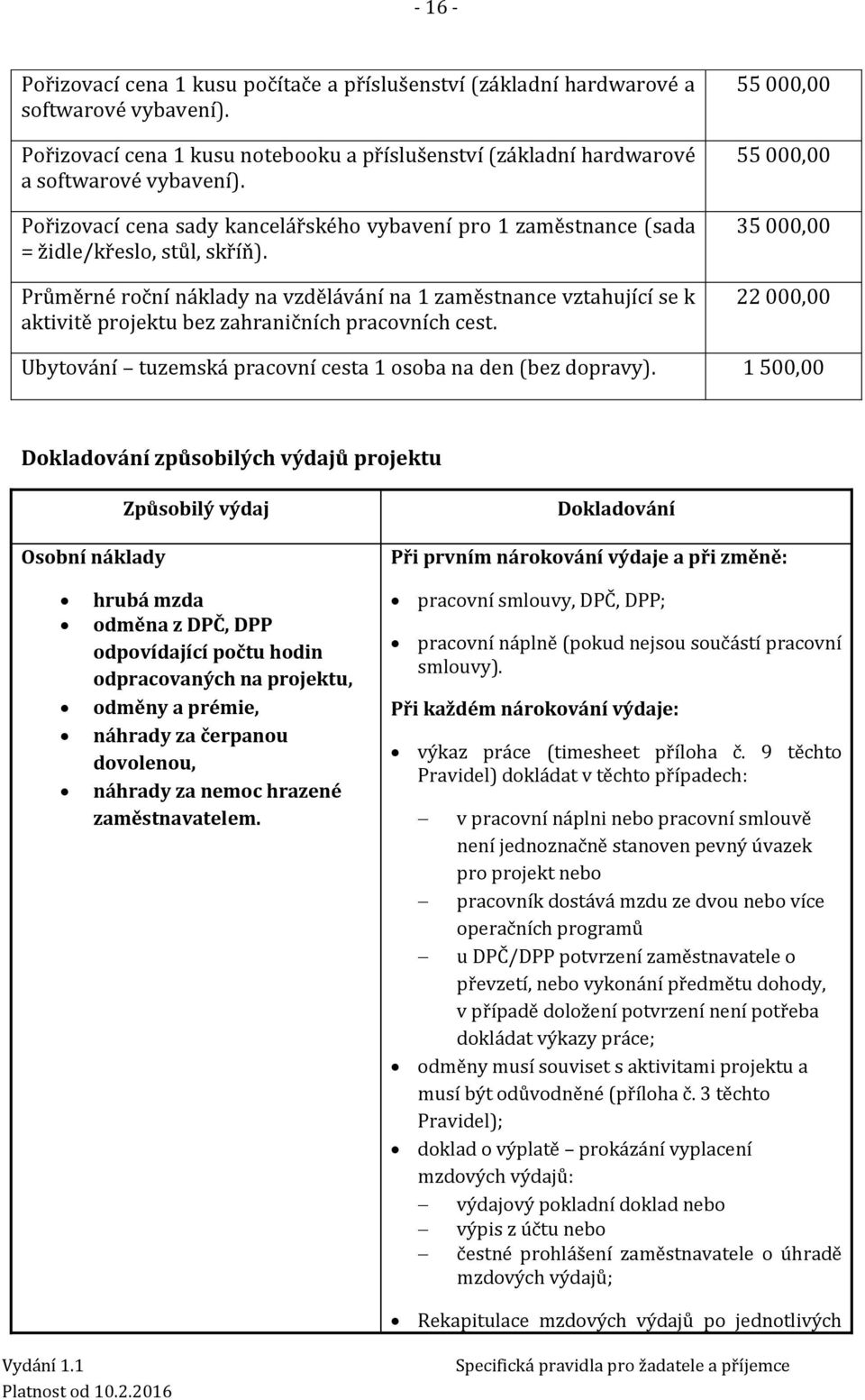 Průměrné roční náklady na vzdělávání na 1 zaměstnance vztahující se k aktivitě projektu bez zahraničních pracovních cest.