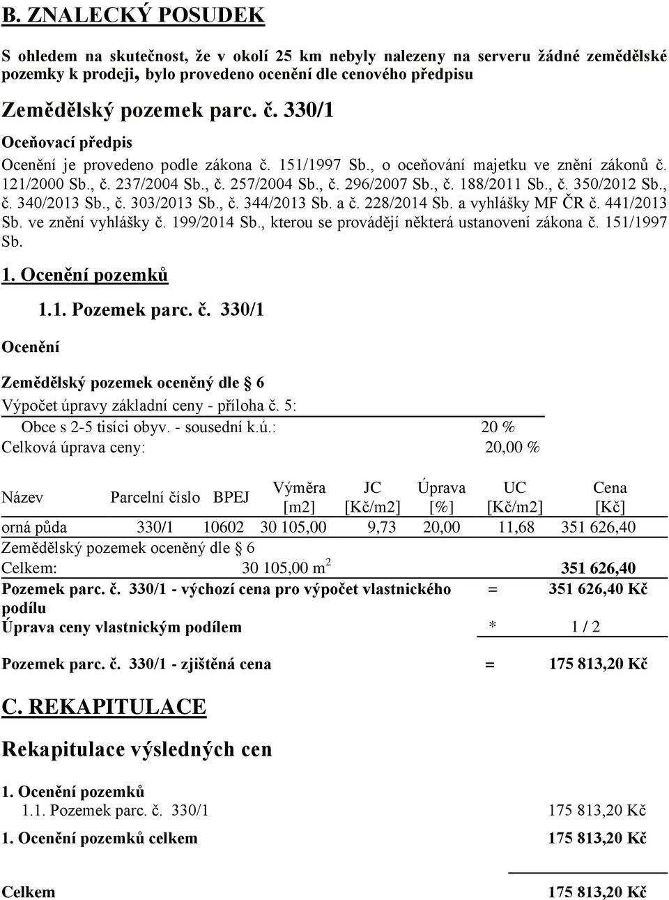 , č. 340/2013 Sb., č. 303/2013 Sb., č. 344/2013 Sb. a č. 228/2014 Sb. a vyhlášky MF ČR č. 441/2013 Sb. ve znění vyhlášky č. 199/2014 Sb., kterou se provádějí některá ustanovení zákona č. 151/1997 Sb.