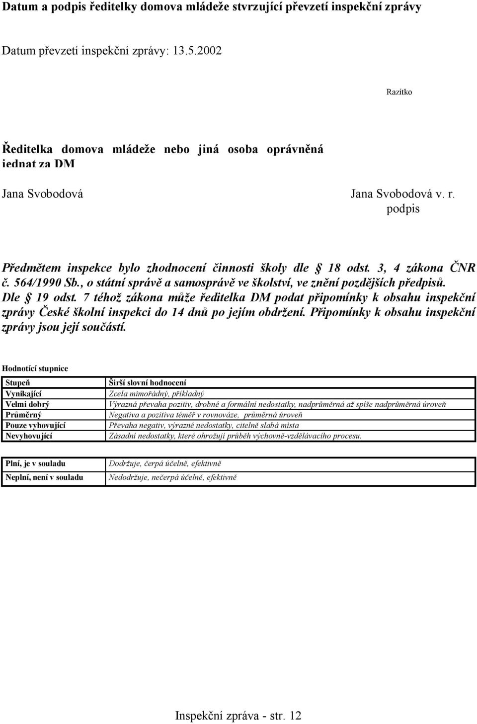 3, 4 zákona ČNR č. 564/1990 Sb., o státní správě a samosprávě ve školství, ve znění pozdějších předpisů. Dle 19 odst.