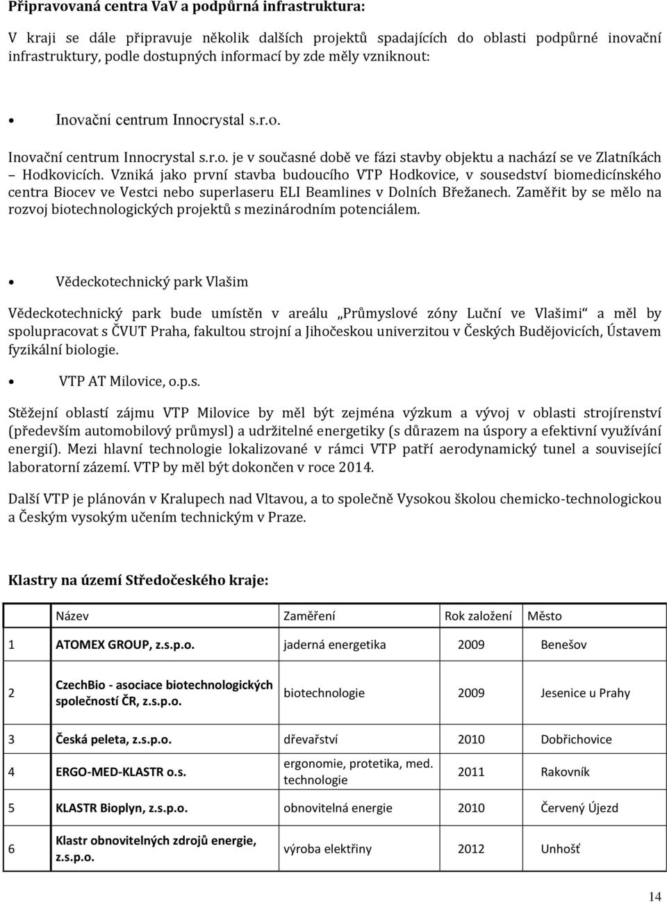 Vzniká jako první stavba budoucího VTP Hodkovice, v sousedství biomedicínského centra Biocev ve Vestci nebo superlaseru ELI Beamlines v Dolních Břežanech.