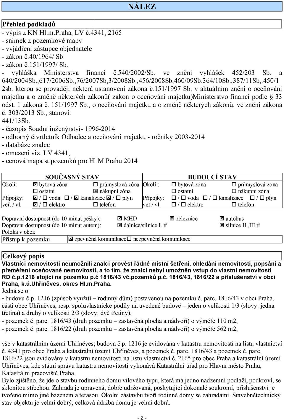 kterou se provádějí některá ustanovení zákona č.151/1997 Sb. v aktuálním znění o oceňování majetku a o změně některých zákonů( zákon o oceňování majetku)ministerstvo financí podle 33 odst. 1 zákona č.