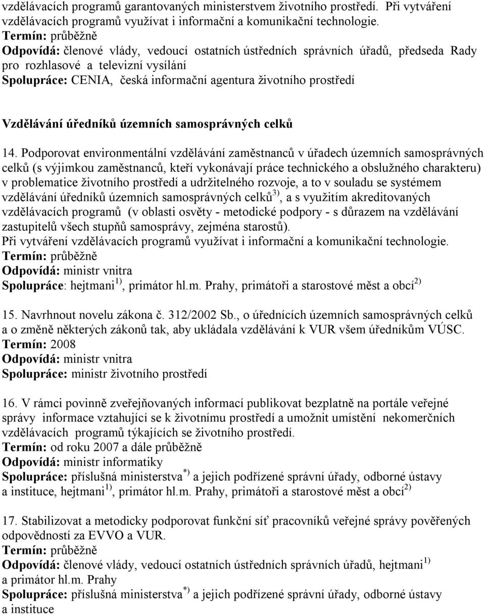 úředníků územních samosprávných celků 14.