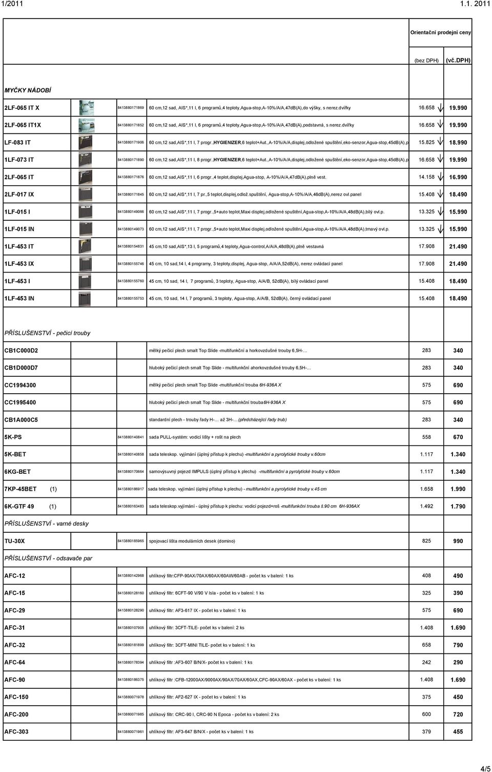 990 LF-083 IT 8413880171906 60 cm,12 sad,ais*,11 l, 7 progr.,hygienizer,6 teplot+aut.,a-10%/a/a,displej,odložené spuštění,eko-senzor,agua-stop,45db(a),plně vest. 15.825 18.